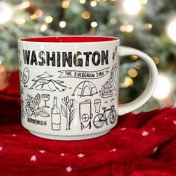 Starbucks Been There Series Across the Globe 2018 Holiday Washington Mug RARE - Picture 1 of 5
